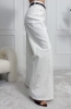 Białe jeansy damskie wide leg White Motion — zdjęcie 3