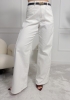 Białe jeansy damskie wide leg White Motion — zdjęcie 2