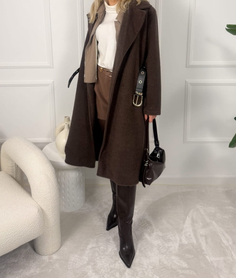 Płaszcz damski Soft Wool Touch z wełną