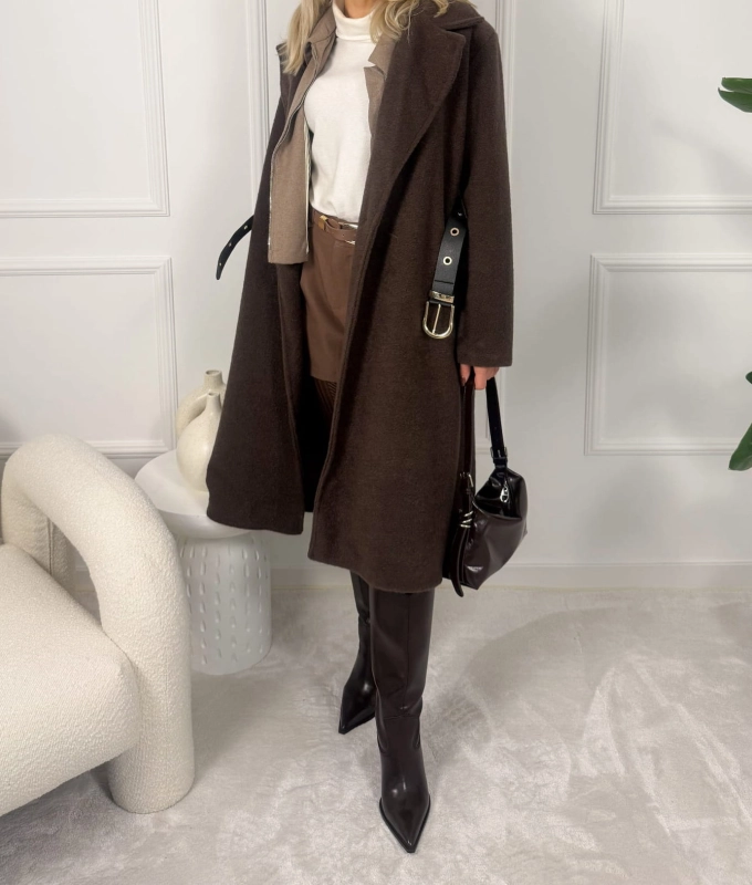 Płaszcz damski Soft Wool Touch z wełną