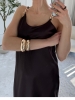 Satynowa sukienka damska OLIVIA slip midi — zdjęcie 3