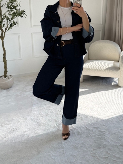 Komplet jeansowy damski Denim Class (S/M)