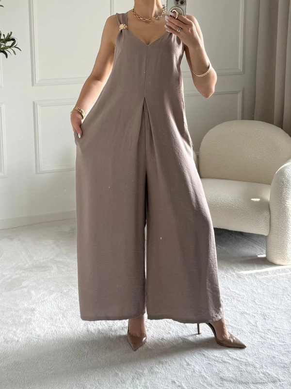 Kombinezon damski SOFIA taupe — zdjęcie 4