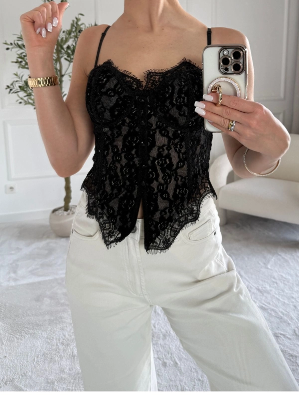 Gorset damski VALENTINA czarny