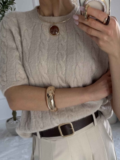 Sweter damski ELEN z baby alpaką