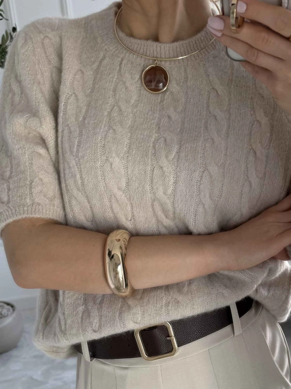 Sweter damski ELEN z baby alpaką — zdjęcie 4