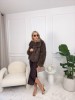 Satynowa sukienka damska OLIVIA slip midi — zdjęcie 6
