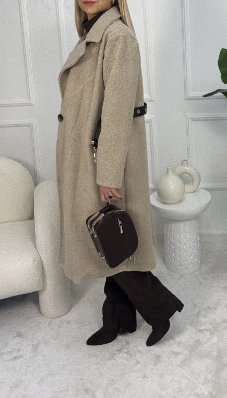 Płaszcz damski Soft Wool Touch z wełną — zdjęcie 4