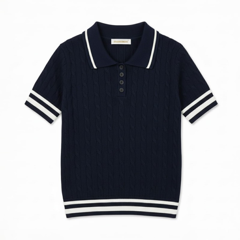 granatowa-koszulka-dzianinowa-polo-paski