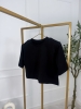 Czarny T-shirt damski minimalistyczny Noelia